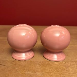 Fiesta Rose/Pink Set of Salt and Pepper Shakers